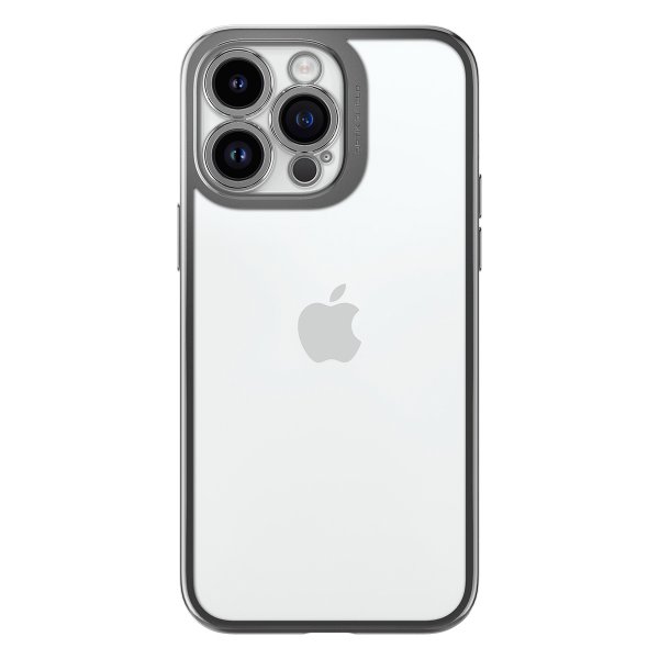 Spigen iPhone 14 Pro Max -suojakuori Optik Crystal Chrome Gray