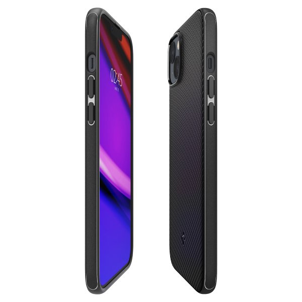 Spigen iPhone 14 Plus -suojakuori Mag Armor MagFit Matta Musta
