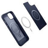 Spigen iPhone 14 Plus -suojakuori, Mag Armor MagFit Navy Blue