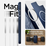 Spigen iPhone 14 Plus -suojakuori, Mag Armor MagFit Navy Blue