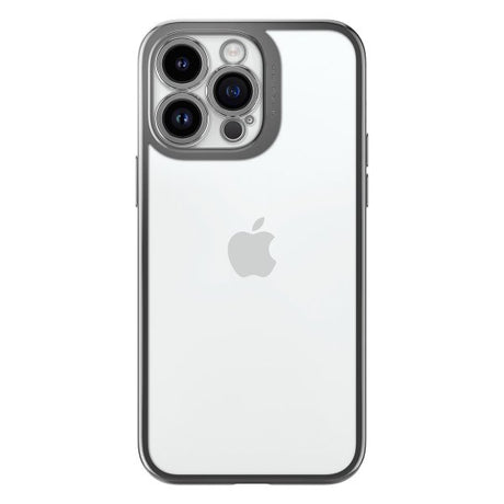 Spigen iPhone 14 Pro -suojakuori Optik Crystal Chrome Gray