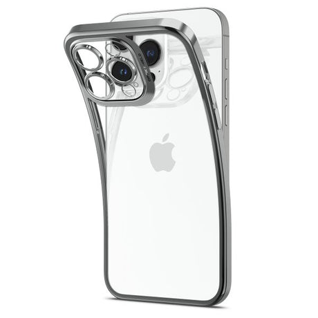 Spigen iPhone 14 Pro -suojakuori Optik Crystal Chrome Gray