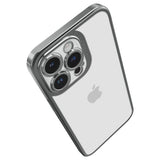 Spigen iPhone 14 Pro -suojakuori Optik Crystal Chrome Gray