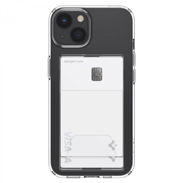 Spigen iPhone 14 Plus -suojakuori Crystal Slot Dual Crystal Clear