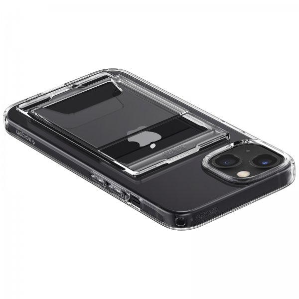 Spigen iPhone 14 -suojakotelo Crystal Slot Dual Crystal Clear