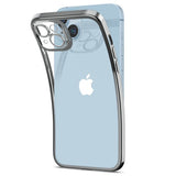 Spigen iPhone 14 -suojakuori Optik Crystal Chrome Gray