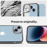 Spigen iPhone 14 -suojakuori Optik Crystal Chrome Gray