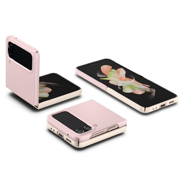 Spigen Samsung Galaxy Z Flip 4 AirSkin -suojakuori, Cotton Pink