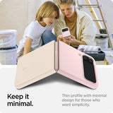 Spigen Samsung Galaxy Z Flip 4 AirSkin -suojakuori, Cotton Pink