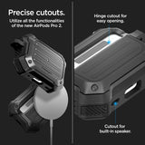 Spigen AirPods Pro 2 Tough Armor MagSafe -kuori, musta