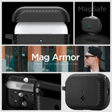 Spigen AirPods Pro 2 -suojakuori Mag Armor MagFit Matte Black