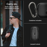 Spigen AirPods Pro 2 -suojakuori Mag Armor MagFit Matte Black
