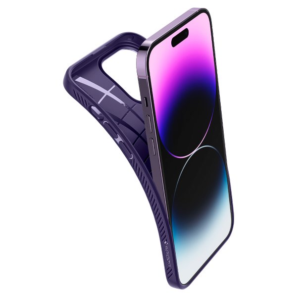 Spigen iPhone 14 Pro Max Suojakuori Liquid Air Deep Purple
