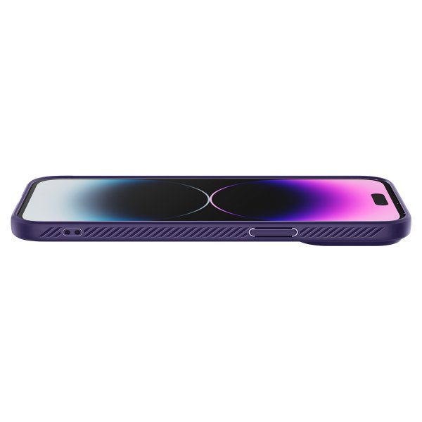Spigen iPhone 14 Pro Max Suojakuori Liquid Air Deep Purple