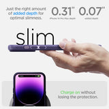 Spigen iPhone 14 Pro Max Suojakuori Liquid Air Deep Purple