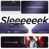 Spigen iPhone 14 Pro -kuori Liquid Air Deep Purple
