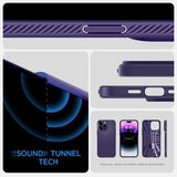 Spigen iPhone 14 Pro -kuori Liquid Air Deep Purple