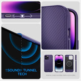 Spigen iPhone 14 Pro Max -kuori Mag Armor MagFit Deep Purple