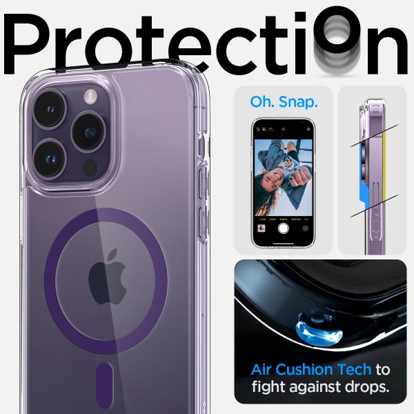 Spigen iPhone 14 Pro -suojakuori Ultra Hybrid MagFit Deep Purple
