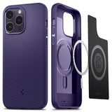 Spigen iPhone 14 Pro -suojakuori Mag Armor MagFit Deep Purple