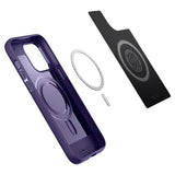Spigen iPhone 14 Pro -suojakuori Mag Armor MagFit Deep Purple