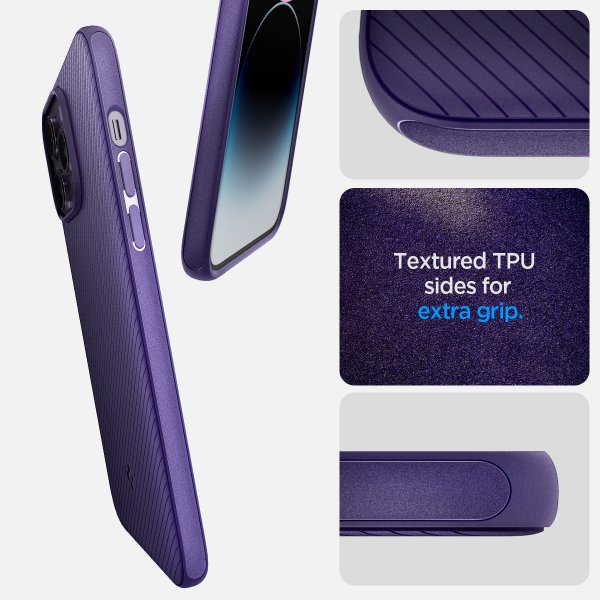 Spigen iPhone 14 Pro -suojakuori Mag Armor MagFit Deep Purple