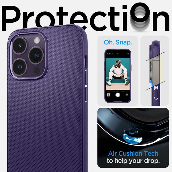 Spigen iPhone 14 Pro -suojakuori Mag Armor MagFit Deep Purple