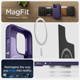 Spigen iPhone 14 Pro -suojakuori Mag Armor MagFit Deep Purple