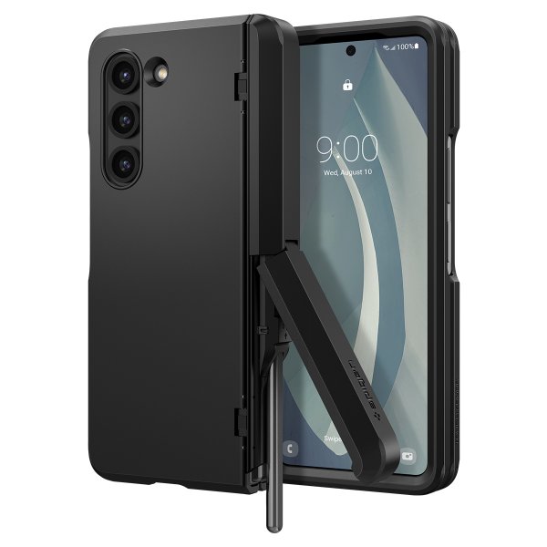 Spigen Samsung Galaxy Z Fold 5 -kuori, Tough Armor Pro P, musta