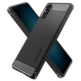 Spigen Sony Xperia 5 V -suojakotelo Rugged Armor Matte Black