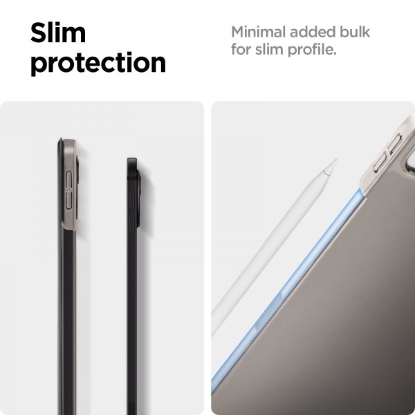 Spigen iPad Pro 13 (M4/M5) -suojakotelo Smart Fold, musta