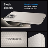 Spigen iPhone 15 Pro Max Kuori Liquid Air Natural Titanium