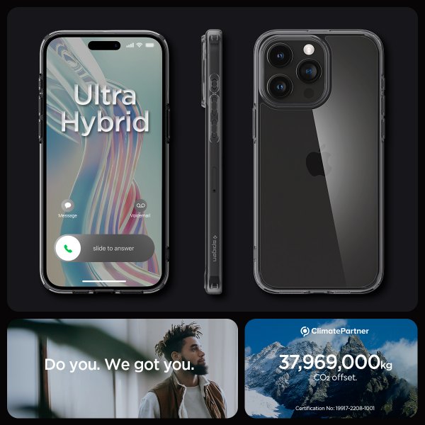 Spigen iPhone 15 Pro Ultra Hybrid Space Crystal -suojakuori
