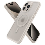 Spigen iPhone 15 Pro Kuori Ultra Hybrid MagFit Frost Natural Titanium