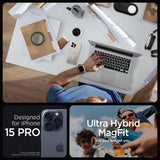 Spigen iPhone 15 Pro Kuori Ultra Hybrid MagFit Frost Natural Titanium