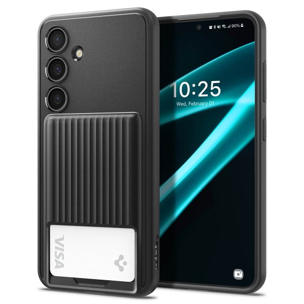 Spigen Samsung Galaxy S24 Plus -kuori Liquid Slot Matte Black