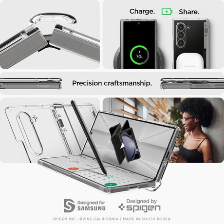 Spigen Samsung Galaxy Z Fold 6 Ultra Hybrid Pro Crystal Clear -suojakuori