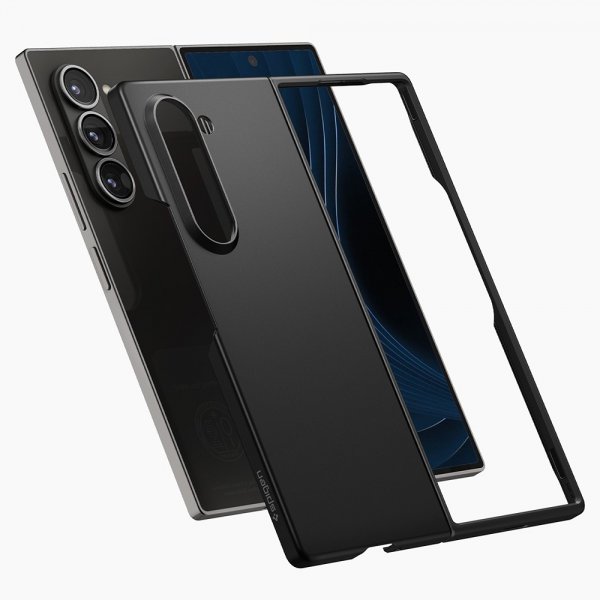 Spigen Samsung Galaxy Z Fold 6 -suojakuori, Air Skin, musta