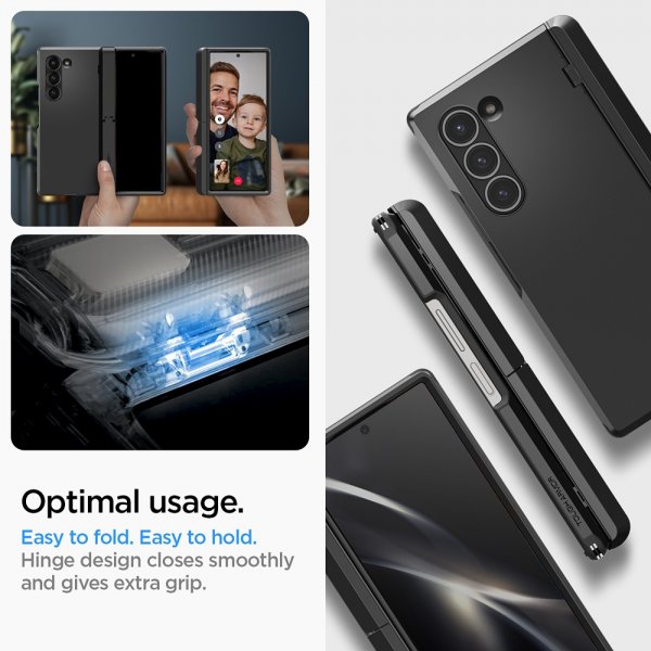Spigen Samsung Galaxy Z Fold 6 Tough Armor Pro P Musta kuori