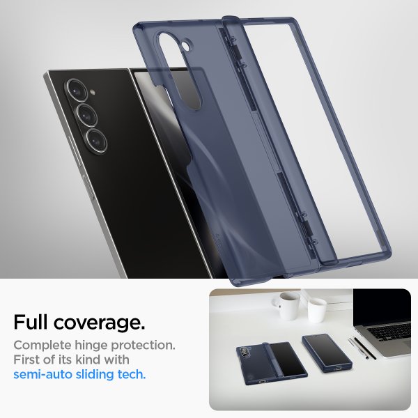 Spigen Samsung Galaxy Z Fold 6 Ultra Hybrid Pro -kuori, Frost Navy Blue