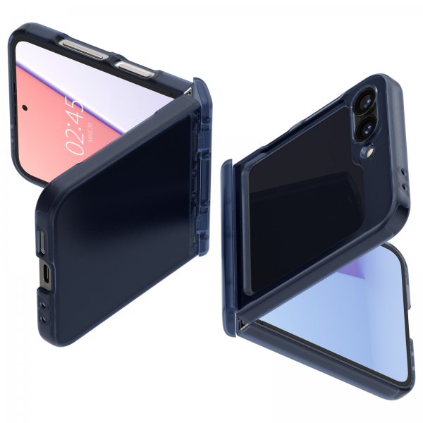 Spigen Samsung Galaxy Z Flip 6/Flip 7 FE Ultra Hybrid Pro Frost Navy Blue -suojakuori