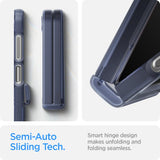 Spigen Samsung Galaxy Z Flip 6/Flip 7 FE Ultra Hybrid Pro Frost Navy Blue -suojakuori