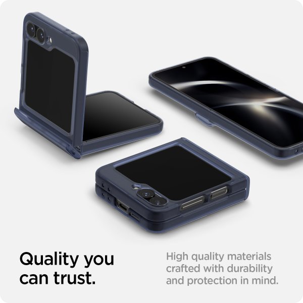 Spigen Samsung Galaxy Z Flip 6/Flip 7 FE Ultra Hybrid Pro Frost Navy Blue -suojakuori