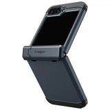 Spigen Samsung Galaxy Z Flip 6/Flip 7 FE Suojakuori Tough Armor Pro Metal Slate