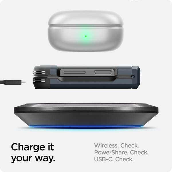 Spigen Samsung Galaxy Z Flip 6/Flip 7 FE Suojakuori Tough Armor Pro Metal Slate