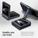 Spigen Samsung Galaxy Z Flip 6/Flip 7 FE Suojakuori Tough Armor Pro Metal Slate