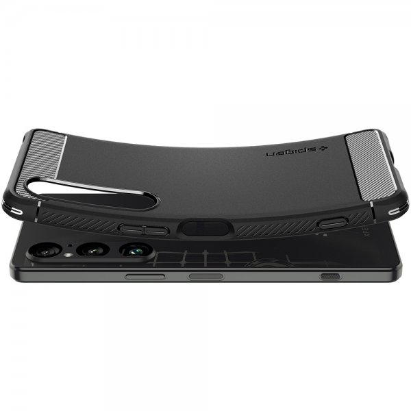 Spigen Sony Xperia 1 VI -kuori Rugged Armor Matte Black
