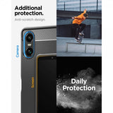 Spigen Sony Xperia 10 VI -kuori, Rugged Armor, mattamusta