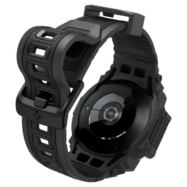Spigen Samsung Galaxy Watch 7 40mm Ranneke ja Suojakuori Rugged Armor Pro Matte Black