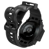 Spigen Samsung Galaxy Watch 7 40mm Ranneke ja Suojakuori Rugged Armor Pro Matte Black